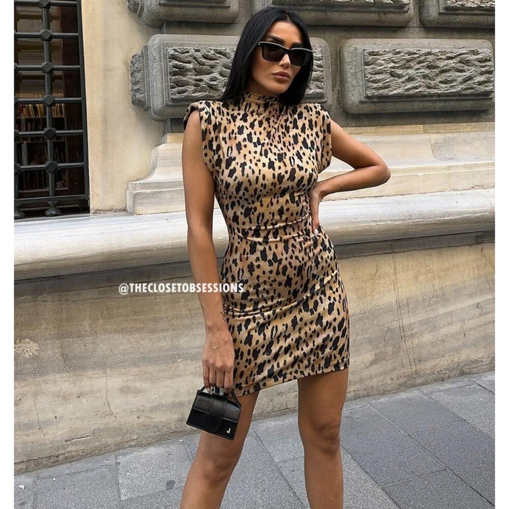 ZARA BLOGGER FAVE!!! Fitted Mini Dress NWT - Picture 11 of 16